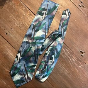 J Garcia mens vintage retro tie Blue 90s lunch collection 80s 37